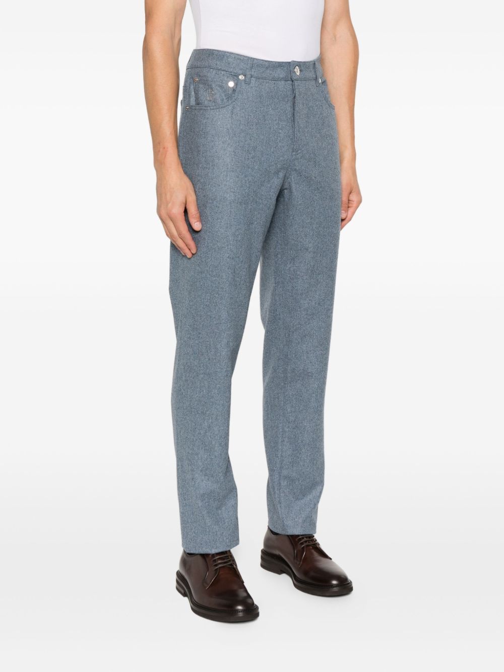 straight-leg trousers