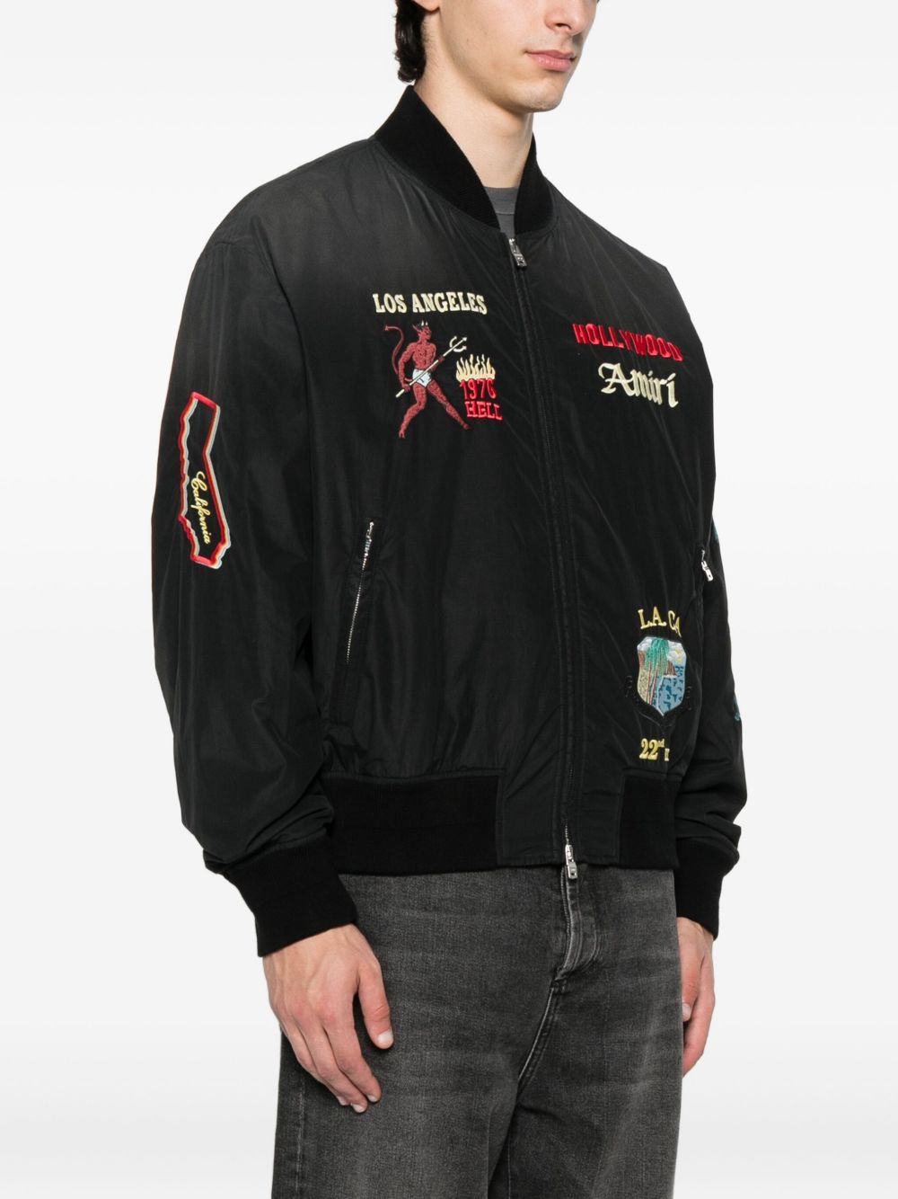 embellished bomber jacket