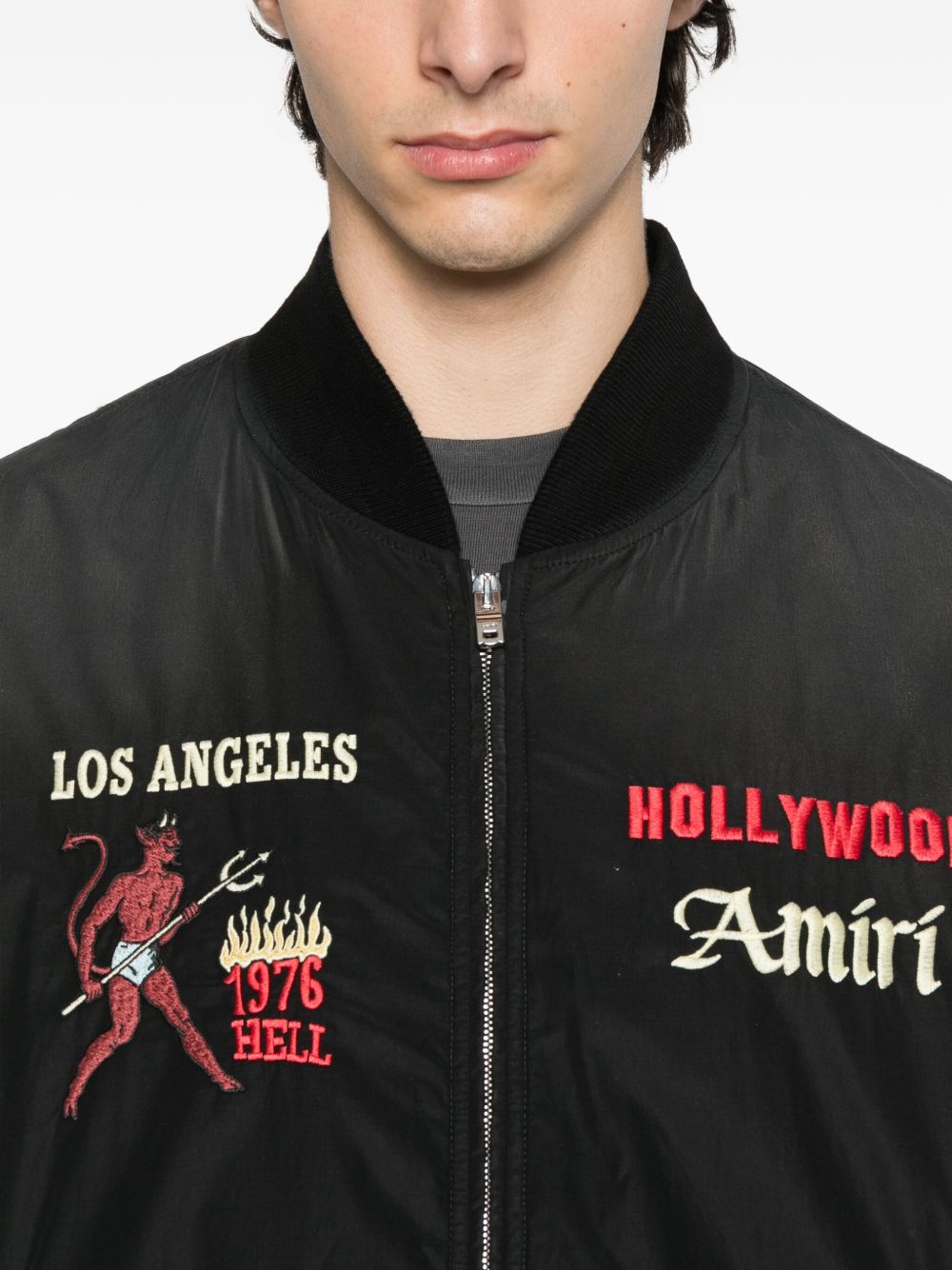 embellished bomber jacket