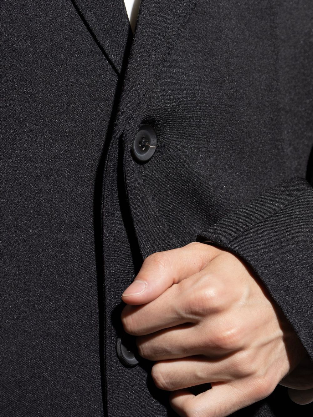 asymmetrical single-button blazer