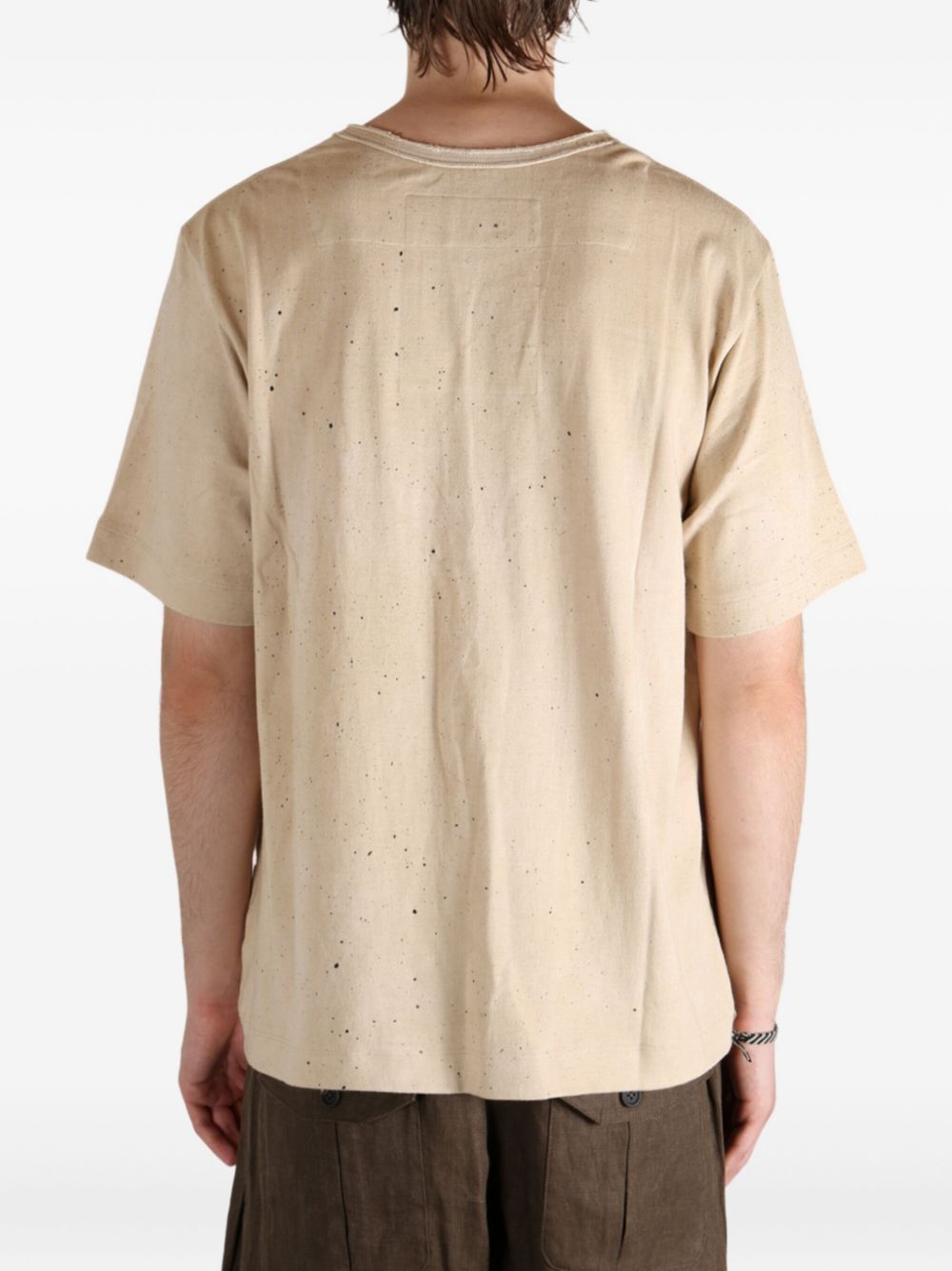 speckled cotton T-shirt