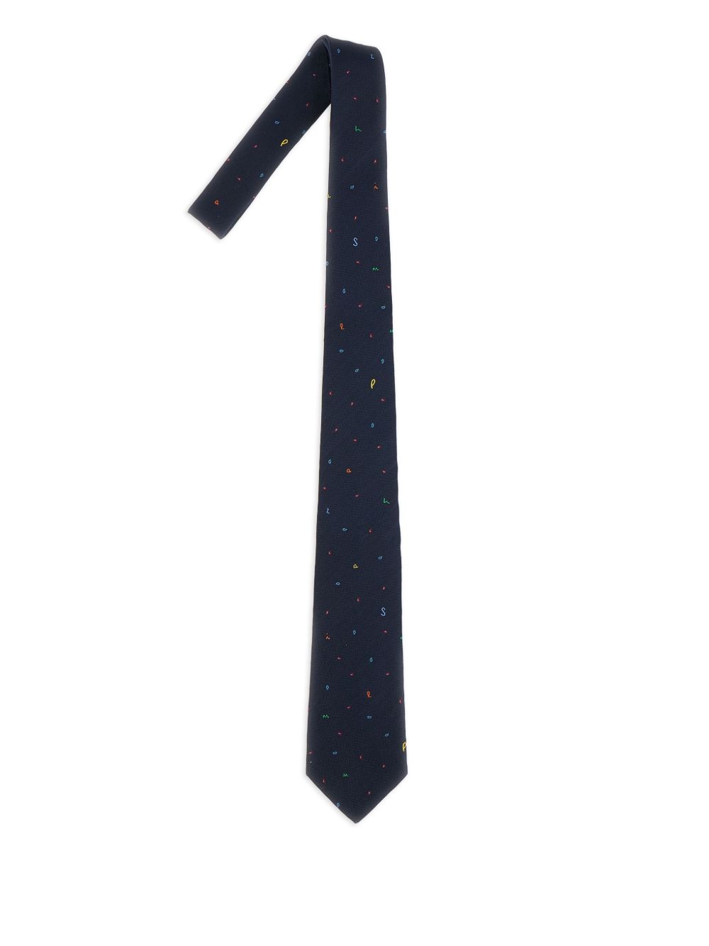 embroidered silk tie