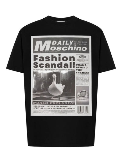 Newspaper-Print T-Shirt
