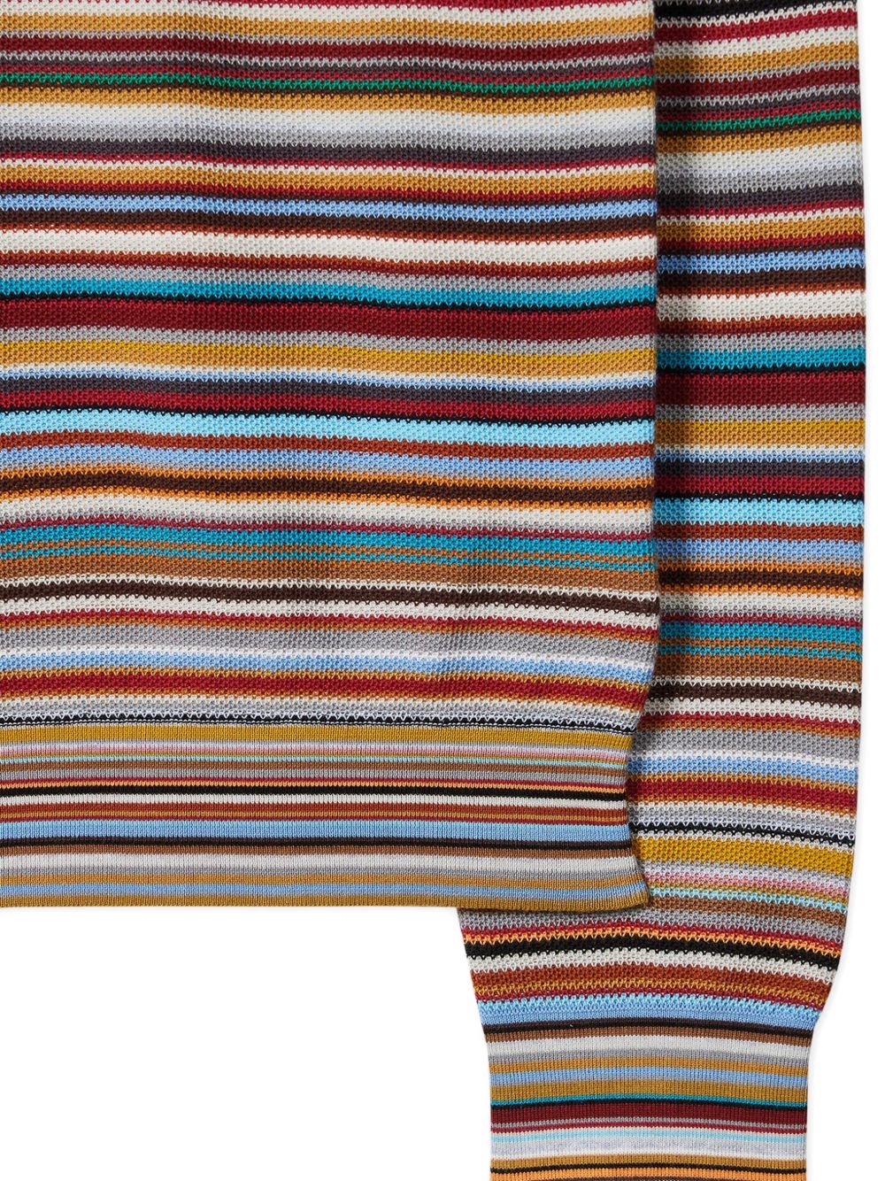 multi-striped cotton sweater