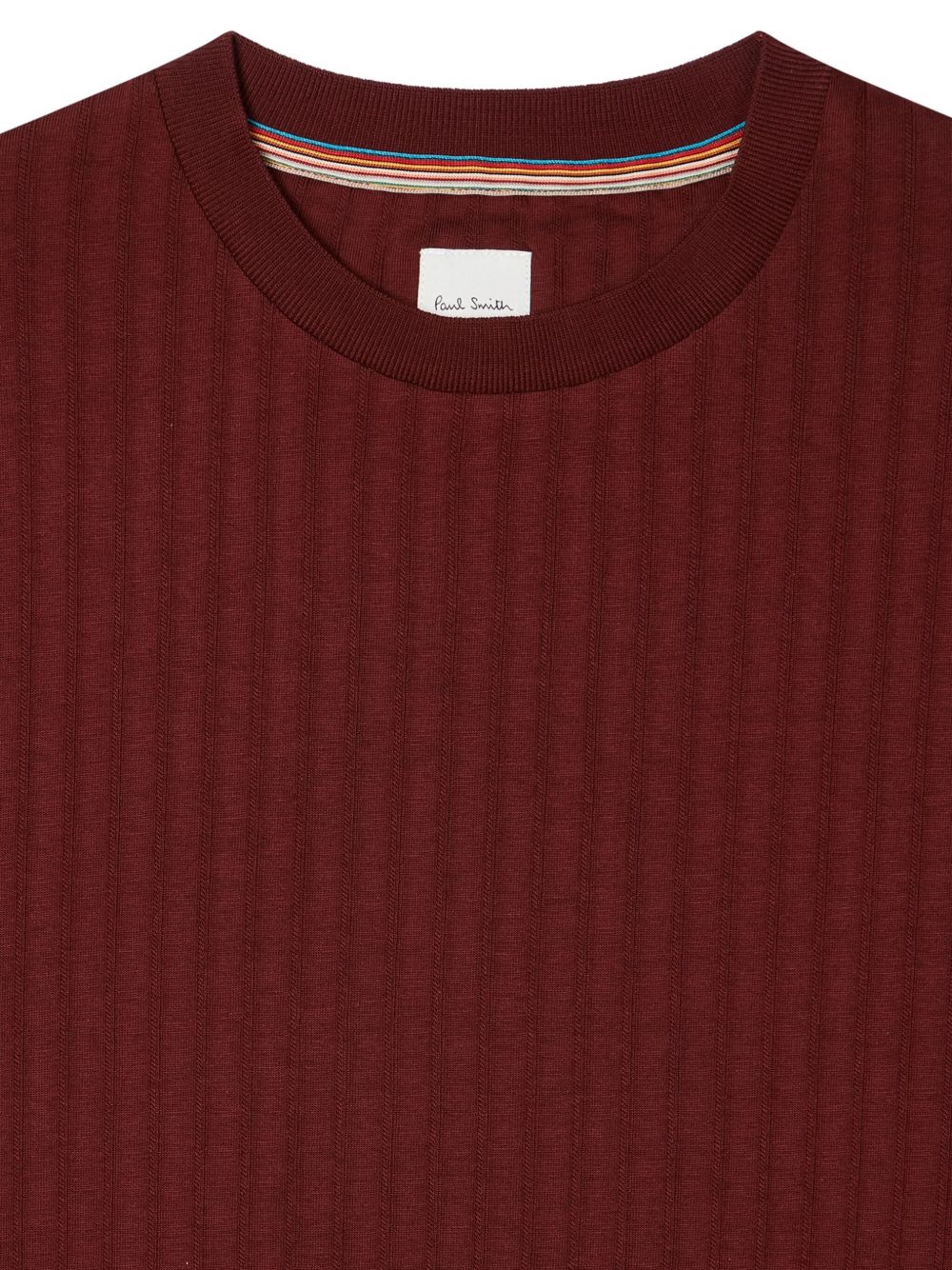ribbed crew-neck T-shirt