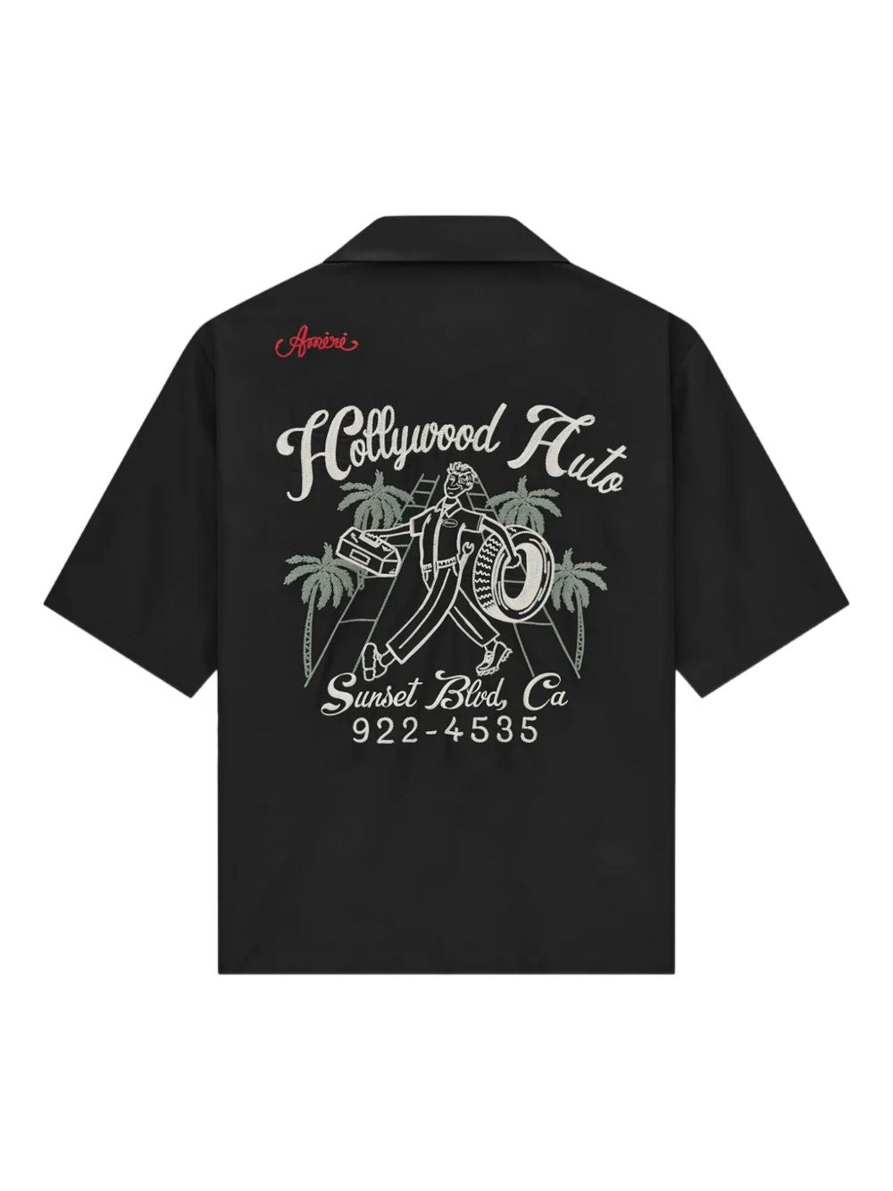 embroidered short-sleeve shirt