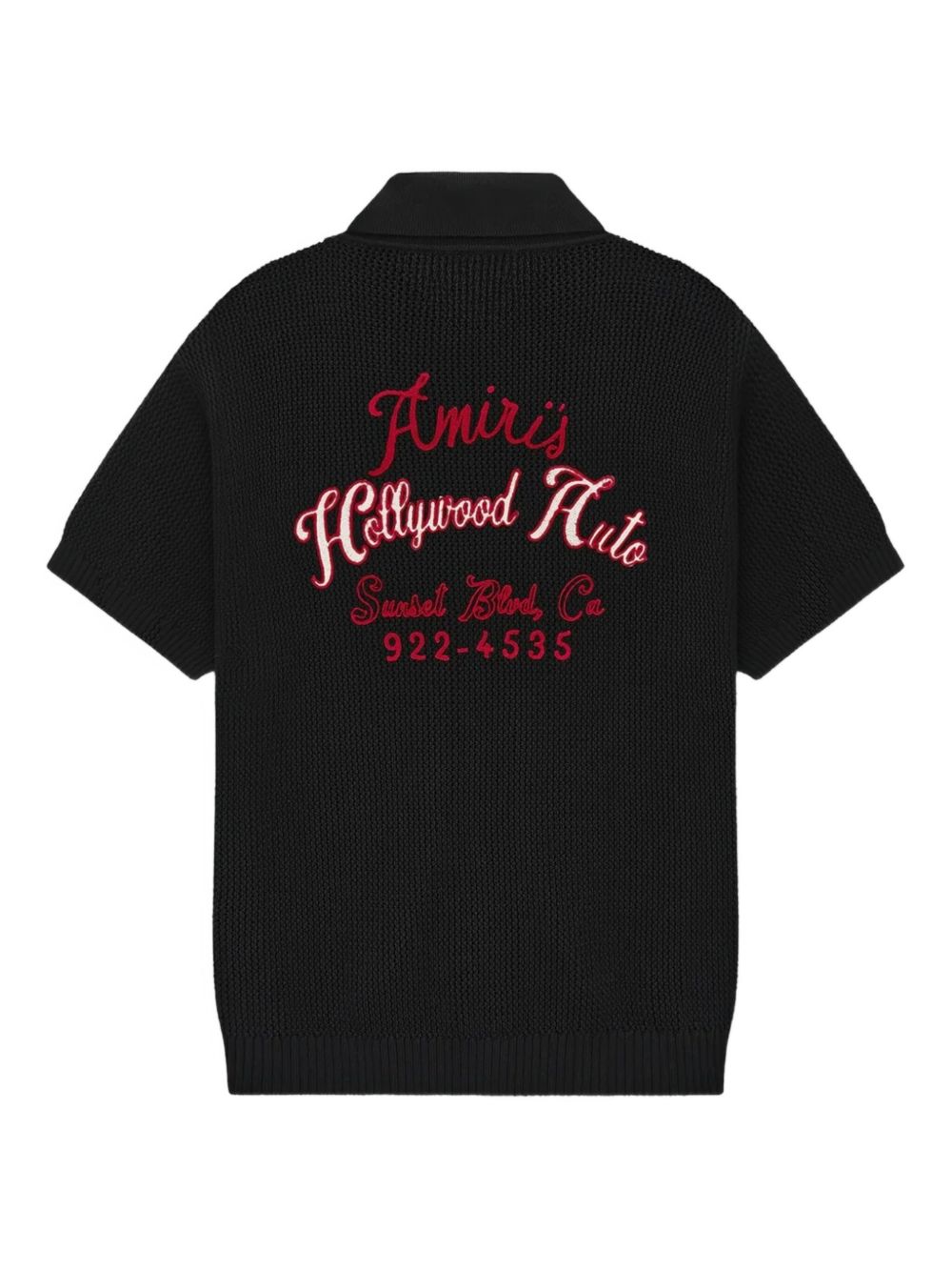 embroidered knitted shirt