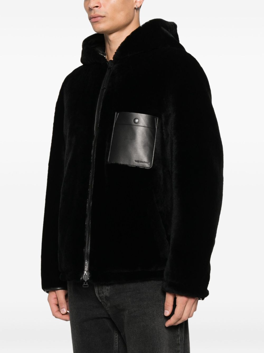 hooded reversible jacket