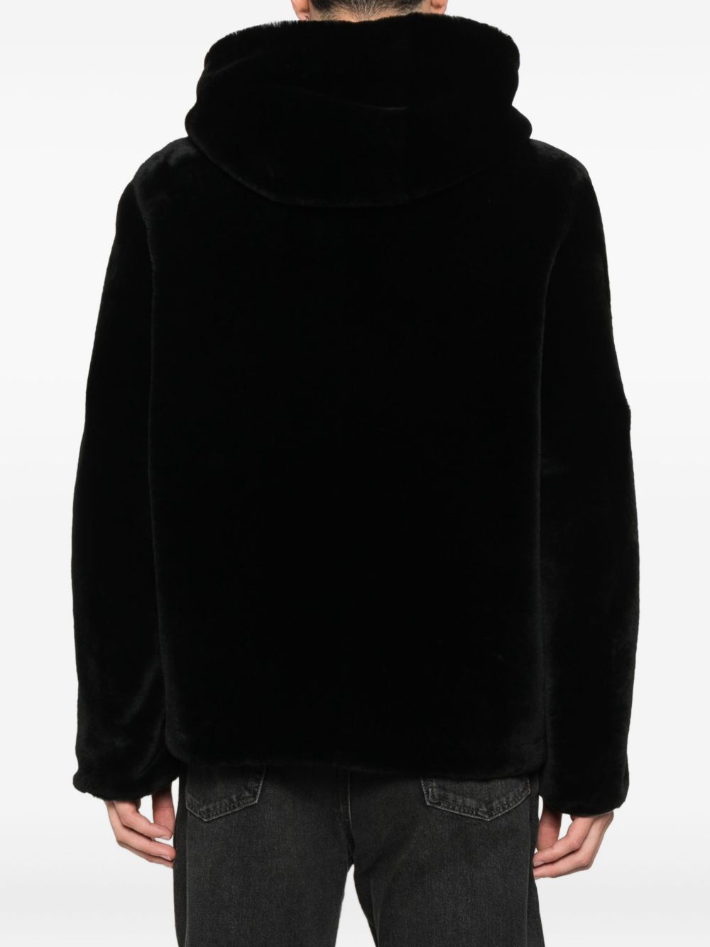 hooded reversible jacket