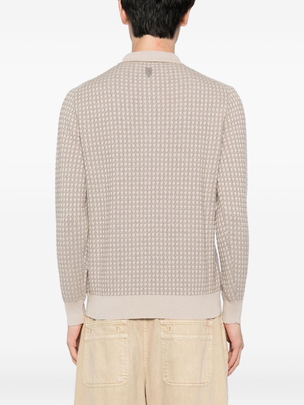 knitted polo shirt