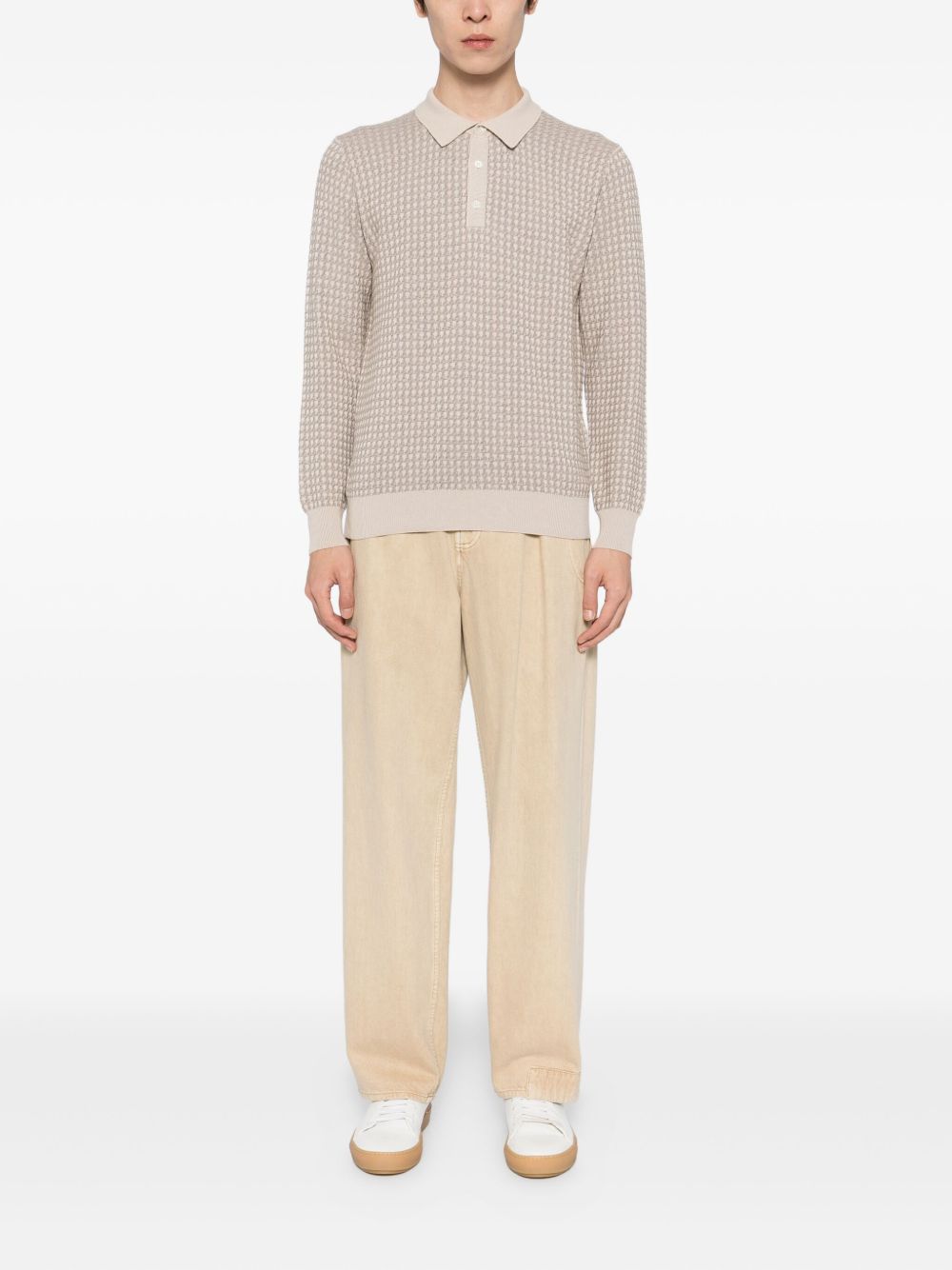knitted polo shirt