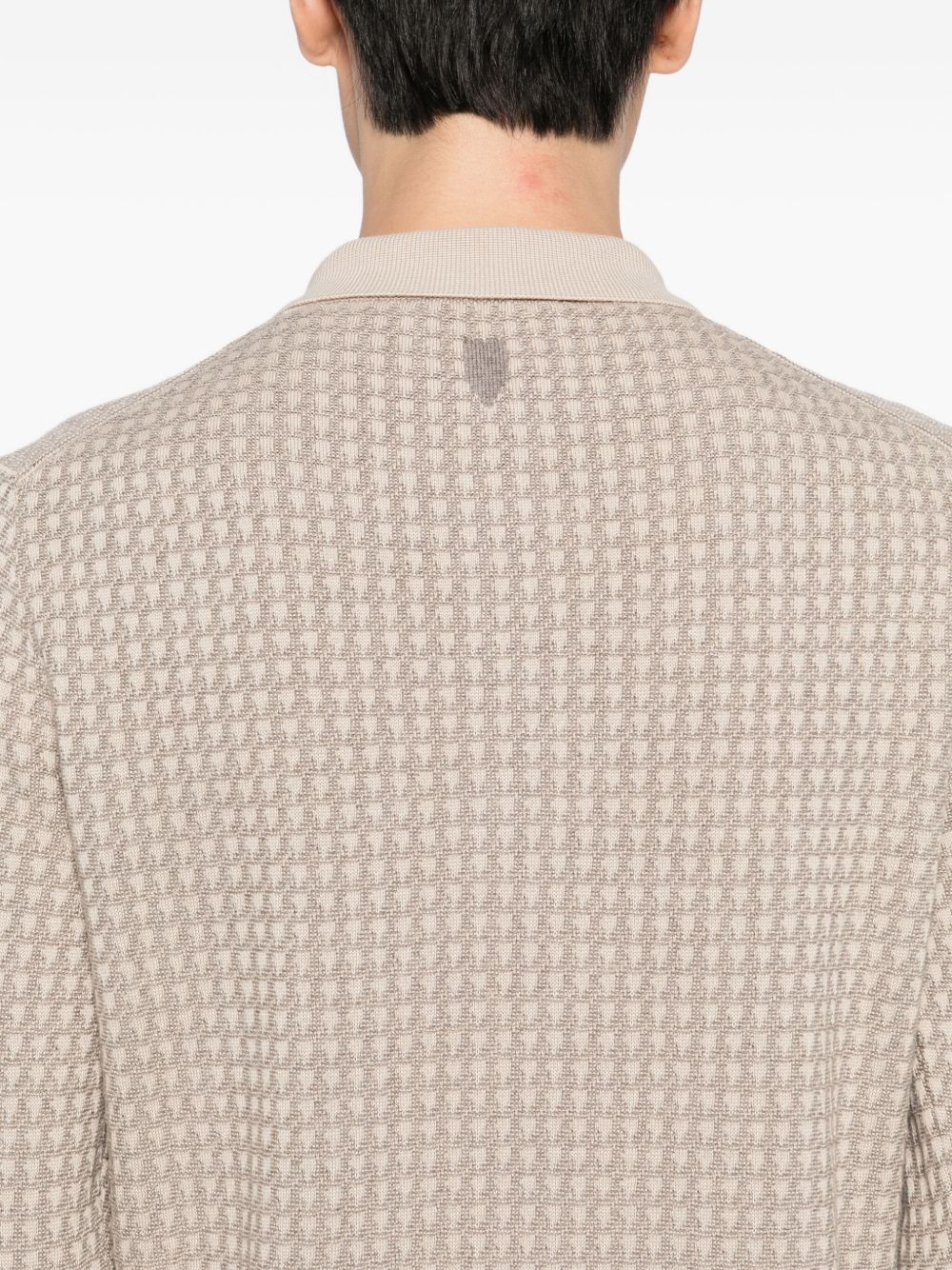 knitted polo shirt