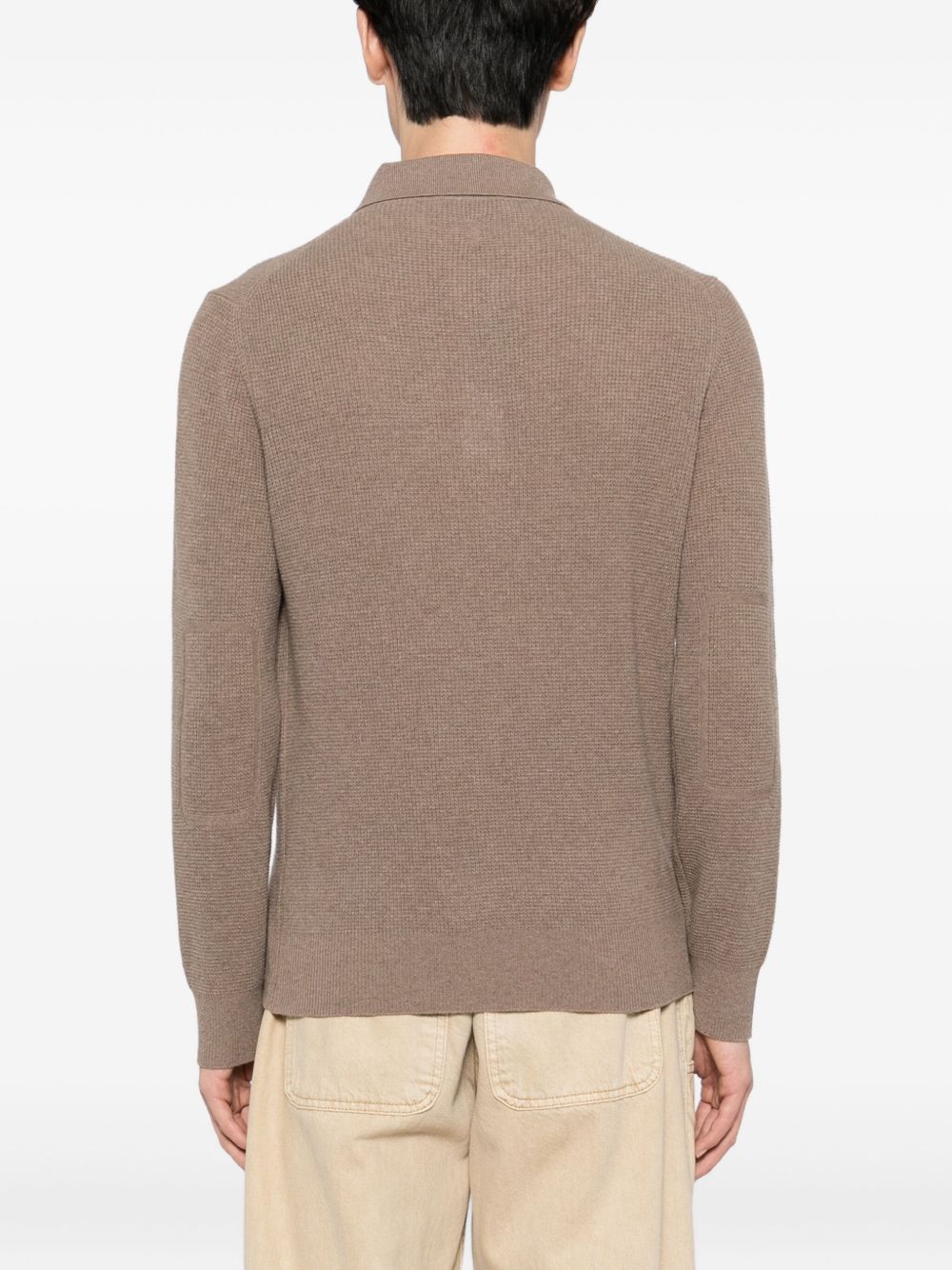knitted polo shirt