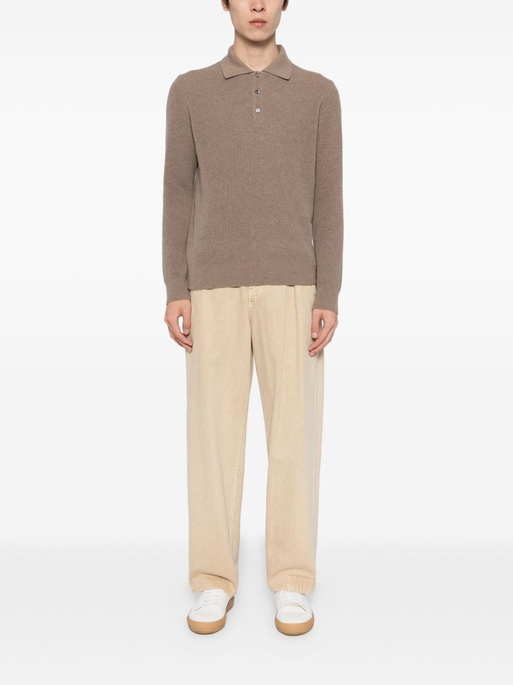 knitted polo shirt