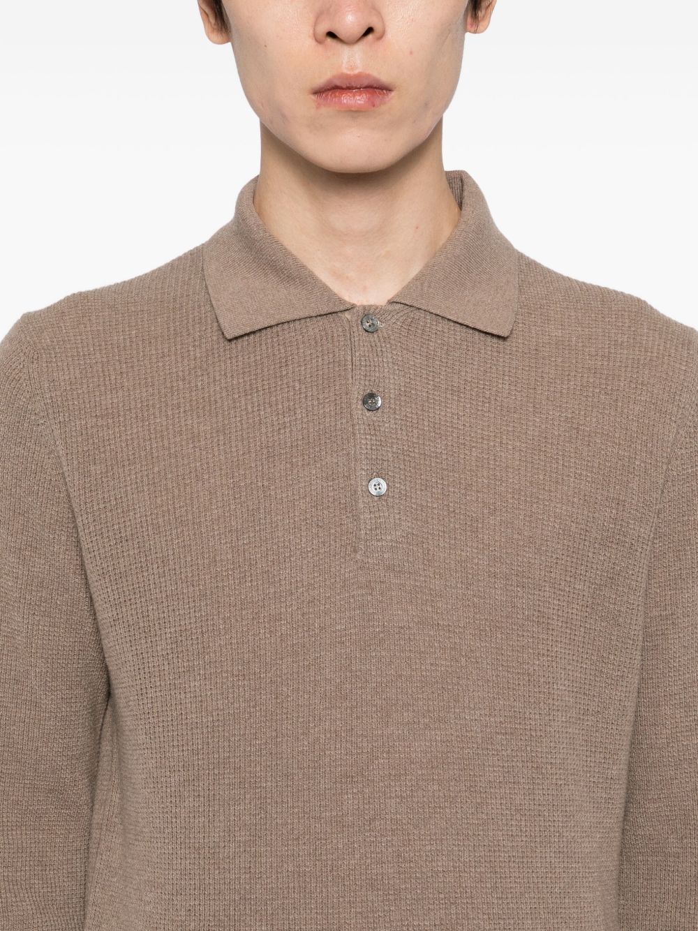 knitted polo shirt