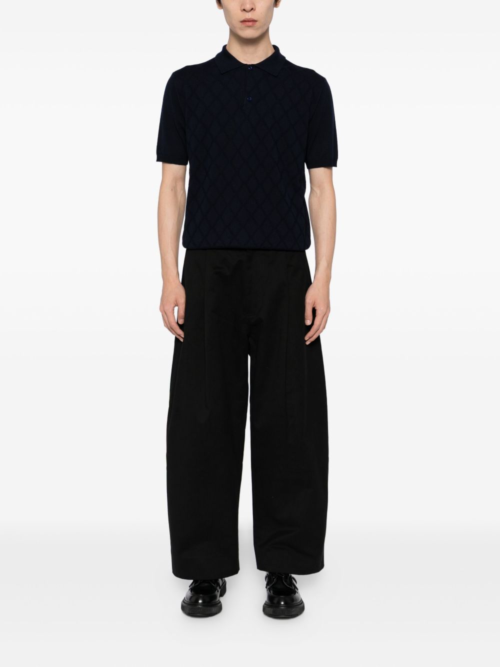 wool polo shirt