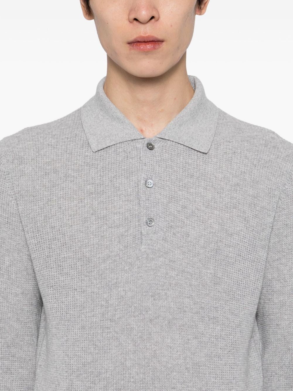 knitted polo shirt