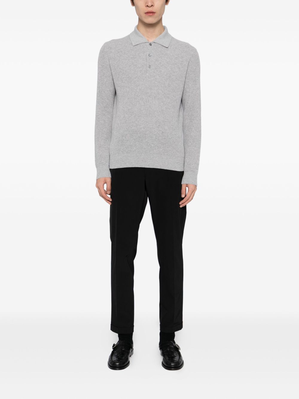 knitted polo shirt