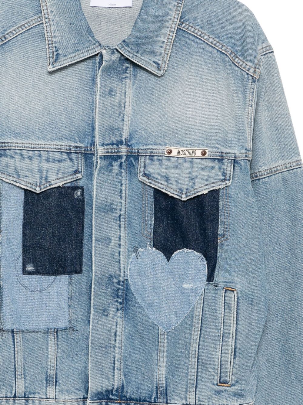 patchwork denim jacket