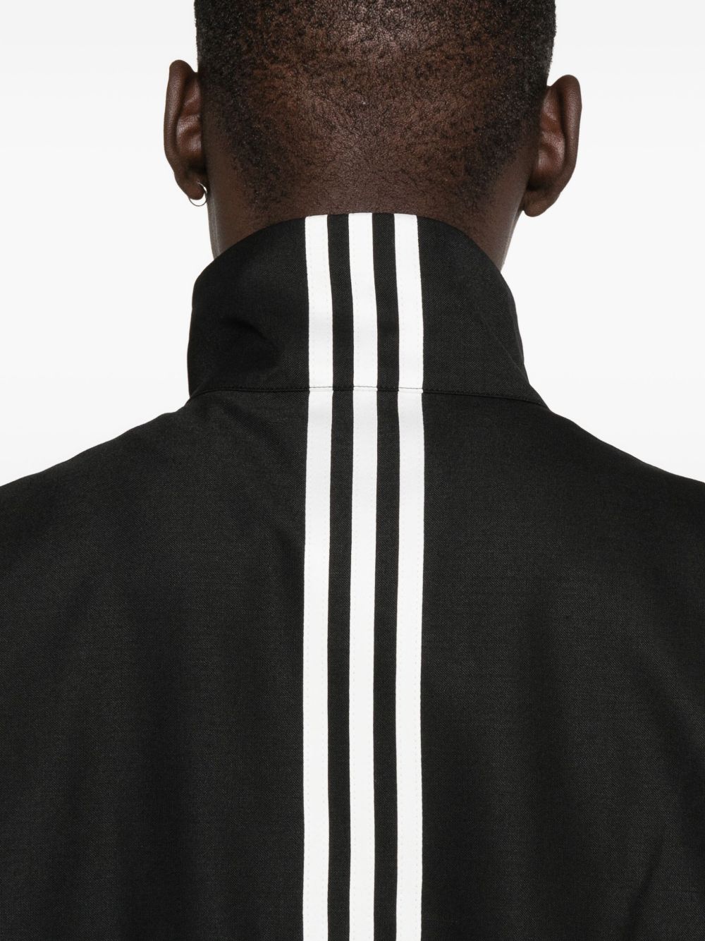 zip-front long jacket