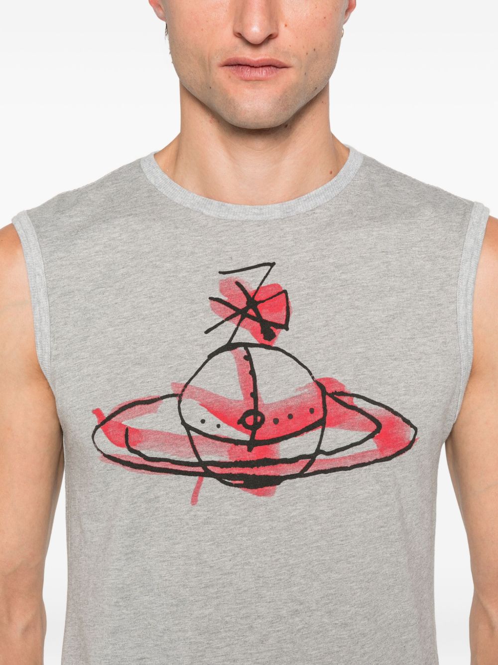 drawn-orb sleeveless top