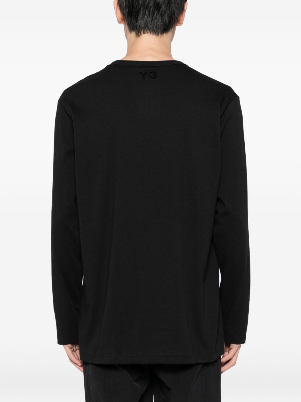 long-sleeve cotton T-shirt
