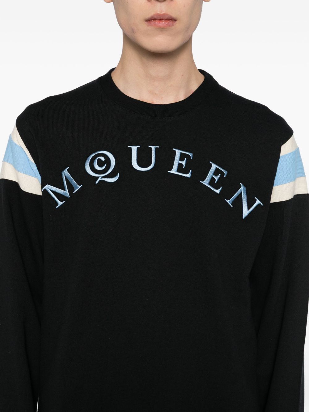 logo-embroidered sweatshirt
