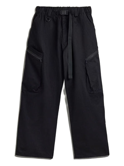 Pleated-Details Cargo Trousers