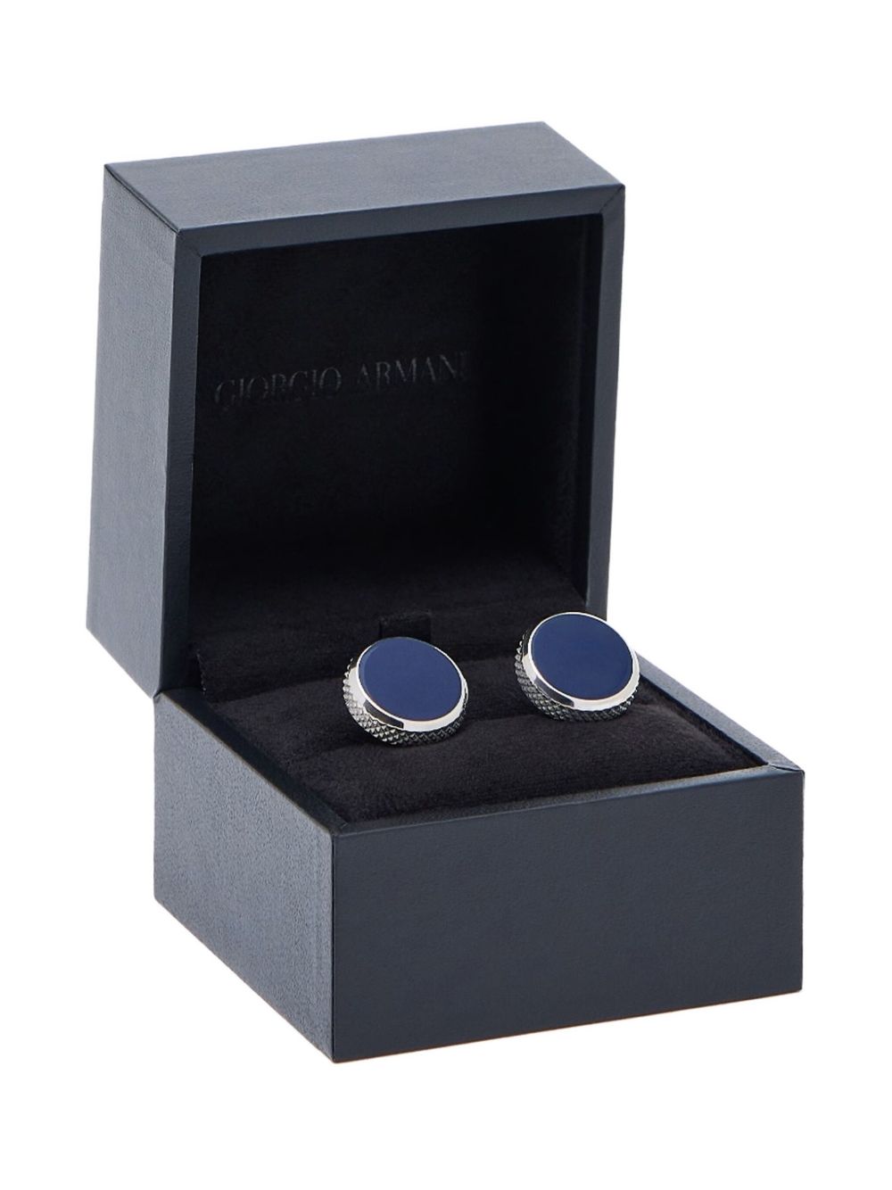 circular-faceted cufflinks