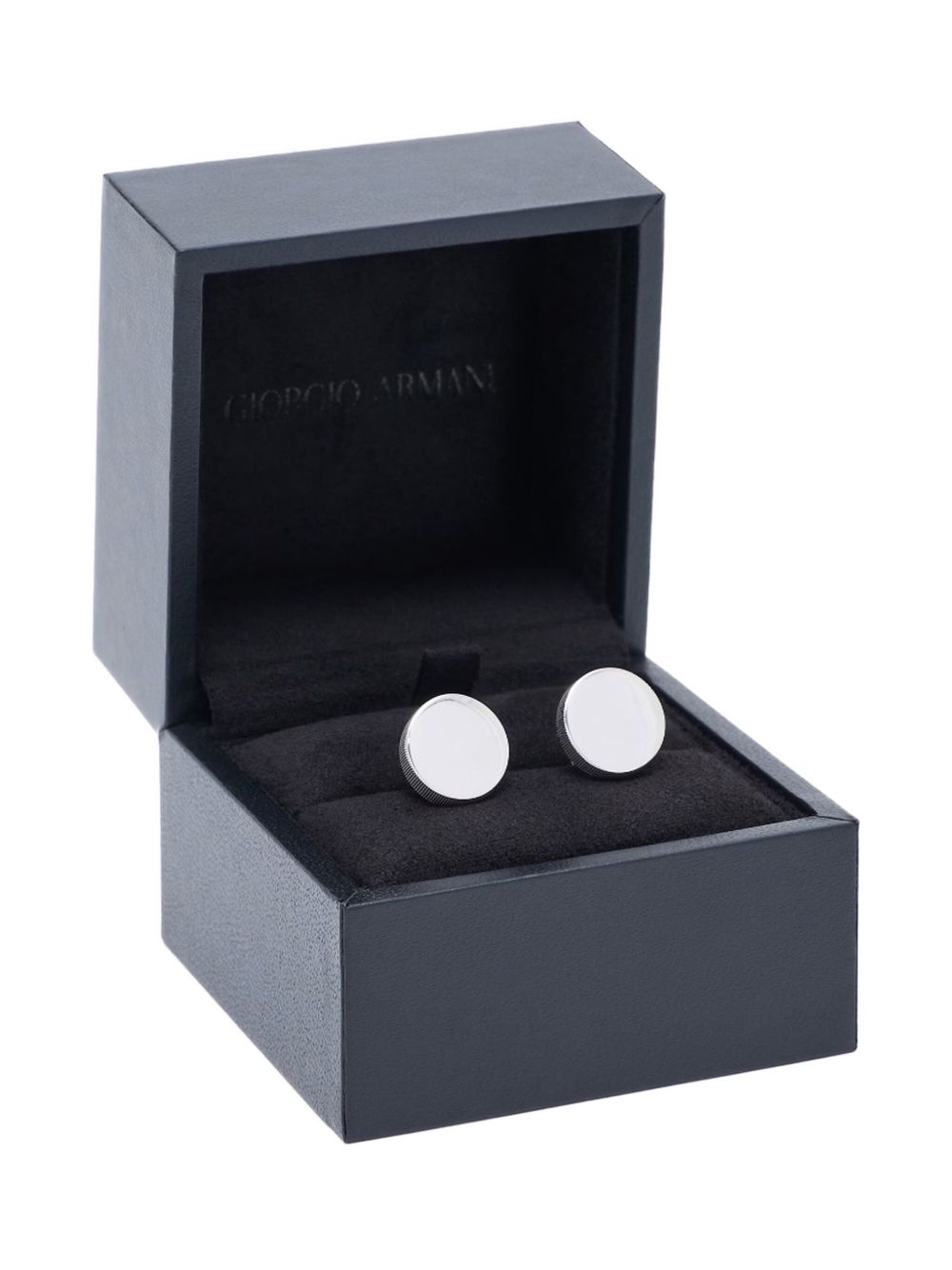 round polished cufflinks