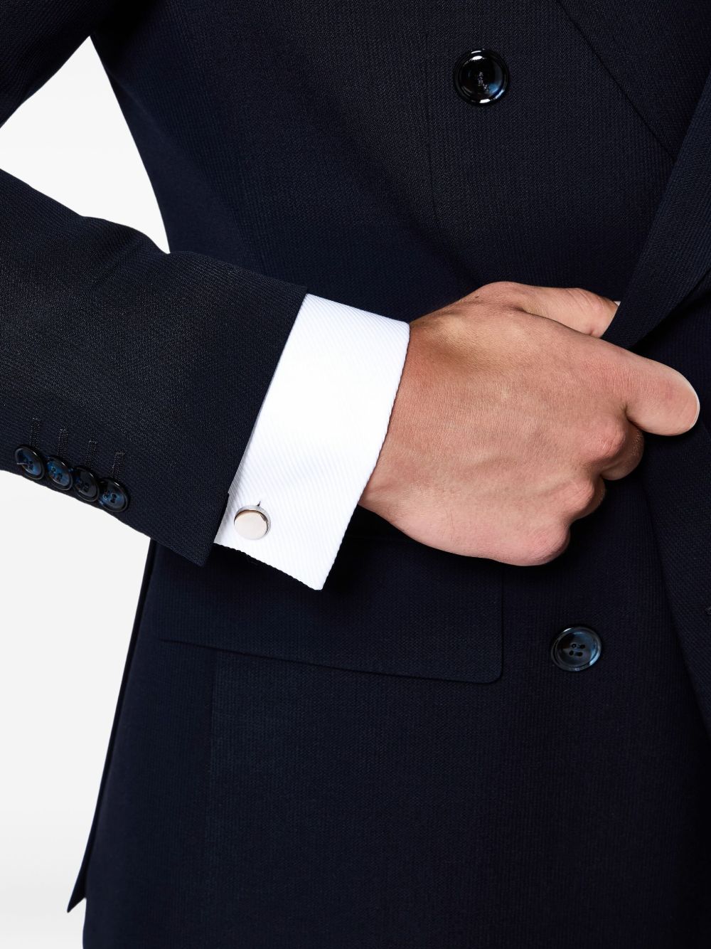 round polished cufflinks