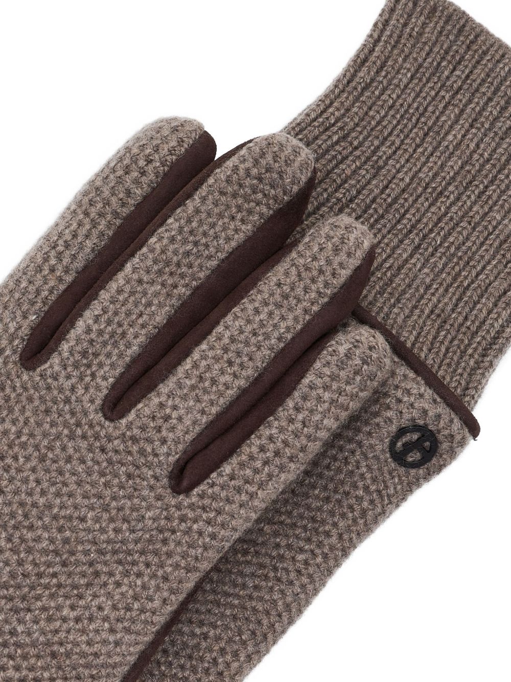 textured cashmere gloves