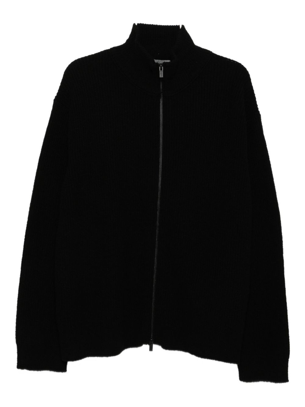 zip-up cardigan