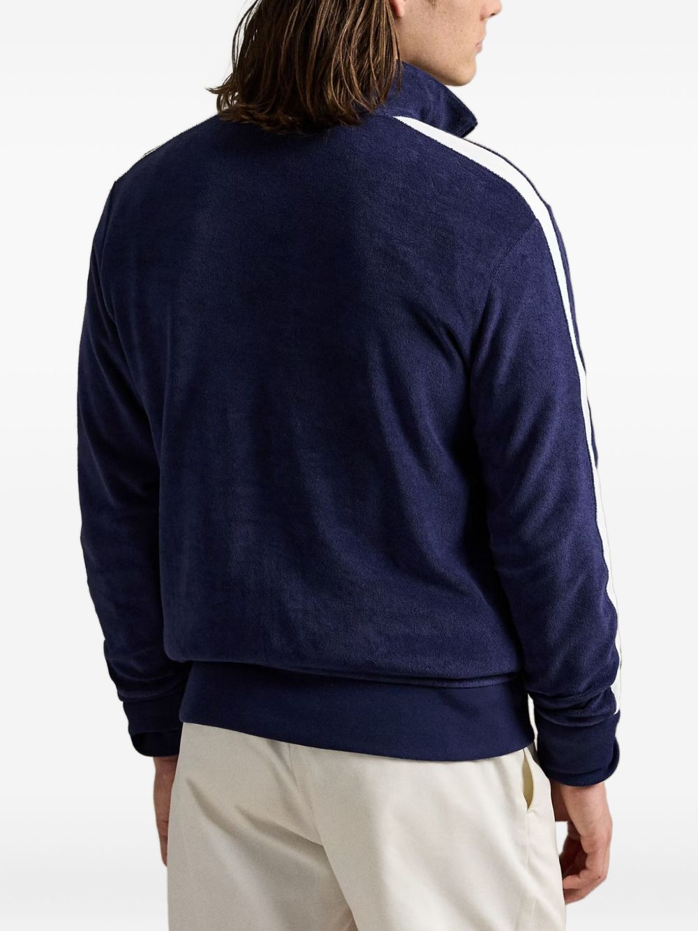 embroidered-logo sweatshirt