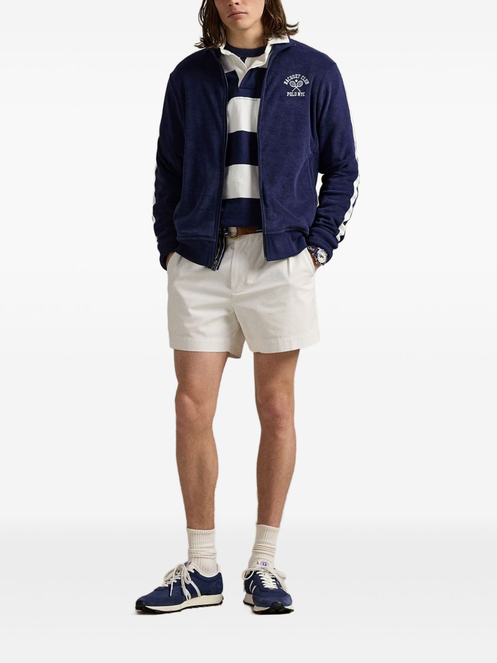 embroidered-logo sweatshirt