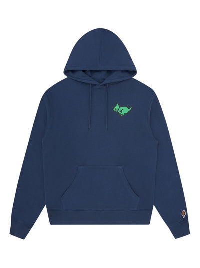 Kangaroo-Embroidered Hoodie