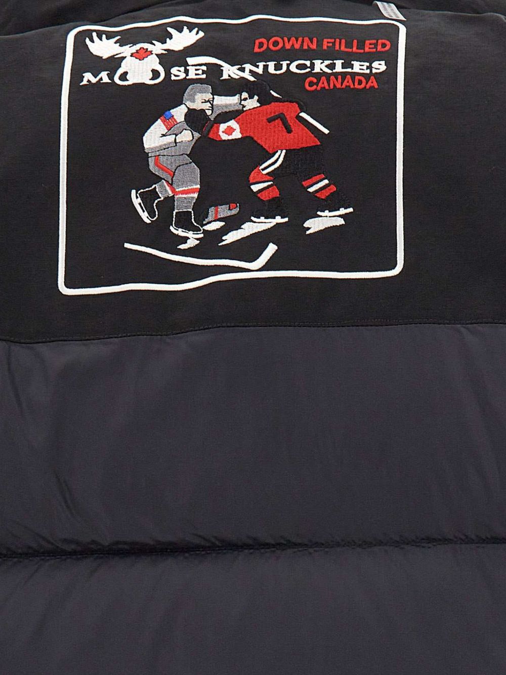 removable-hood quilted coat