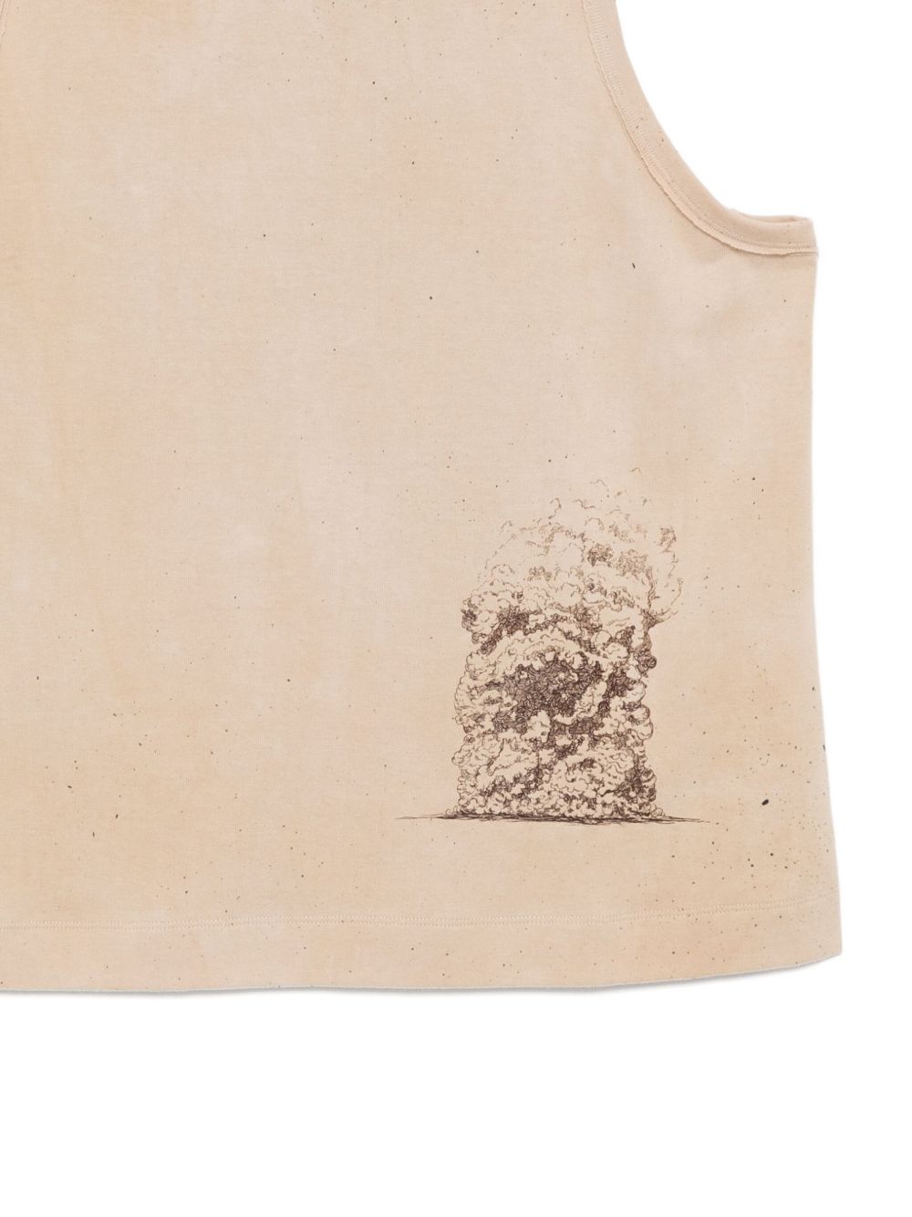 graphic-print vest