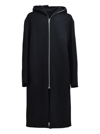 Hooded Zip-Front Coat