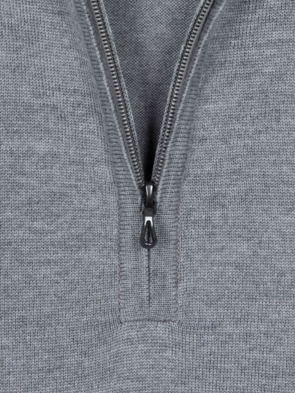 half-zip merino wool sweater