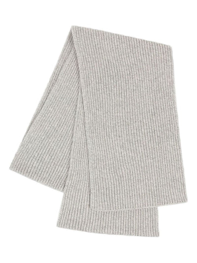 Ribbed Merino Wool-Cashmere Blend Scarf