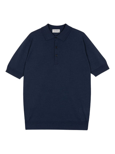 Short-Sleeved Merino-Wool Polo Shirt