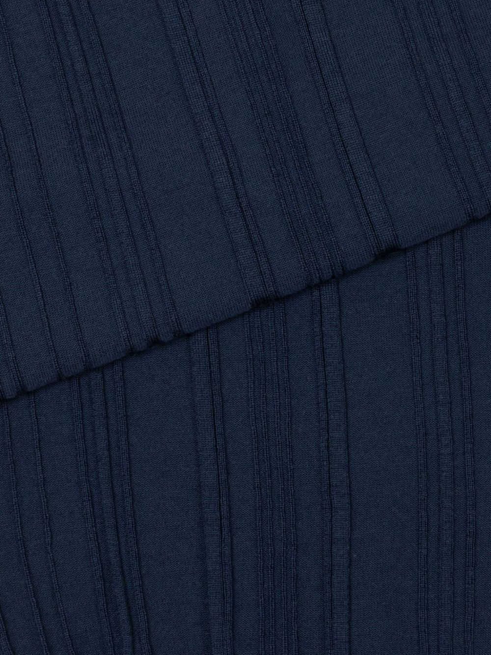 ribbed polo shirt