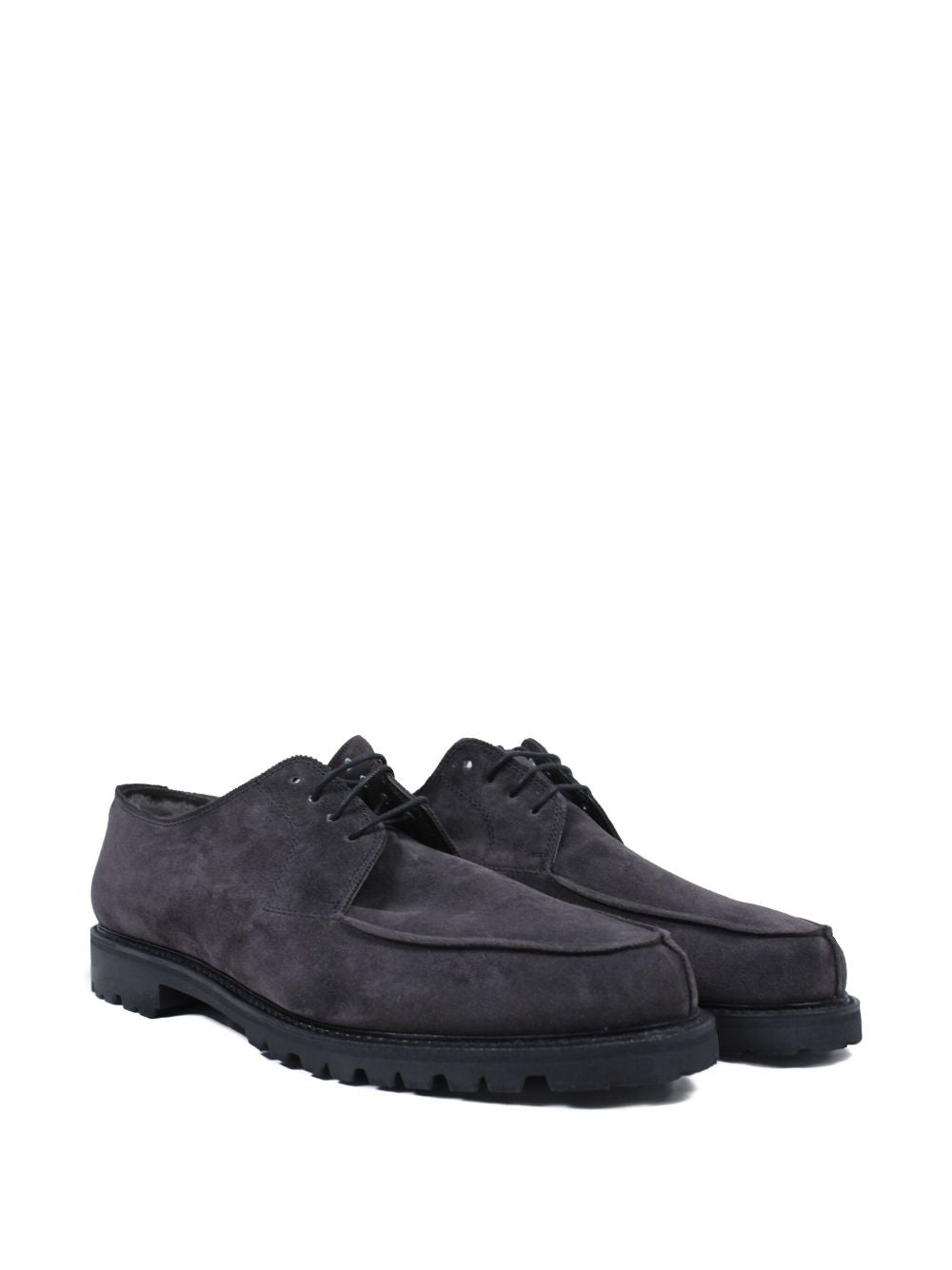 lace-up suede derby shoes