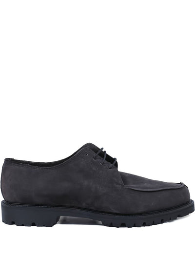 Lace-Up Suede Derby Shoes