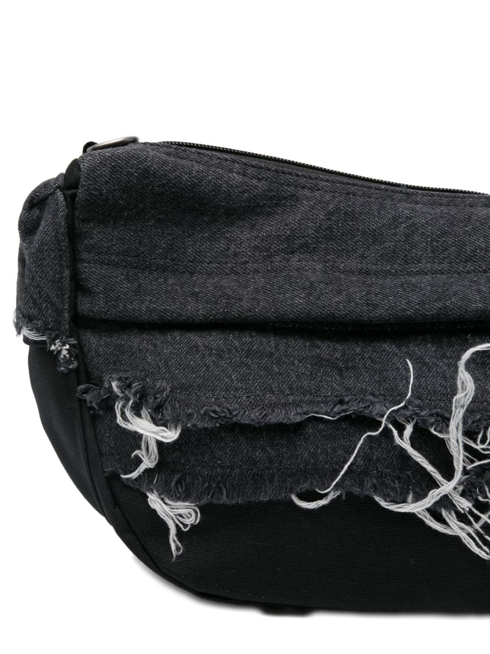 x Diesel frayed denim shoulder bag