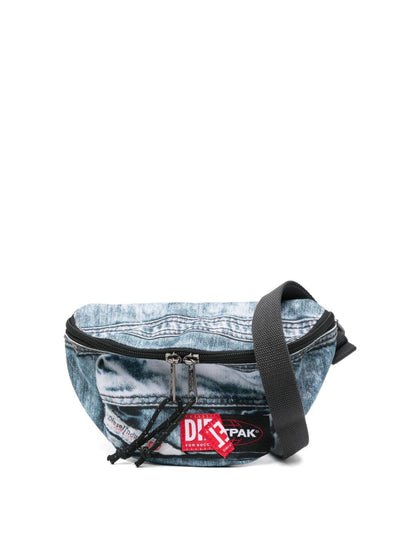 X Diesel Denim-Print Belt Bag