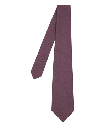 Speckled-Lining Merino Wool-Cashmere Blend Tie