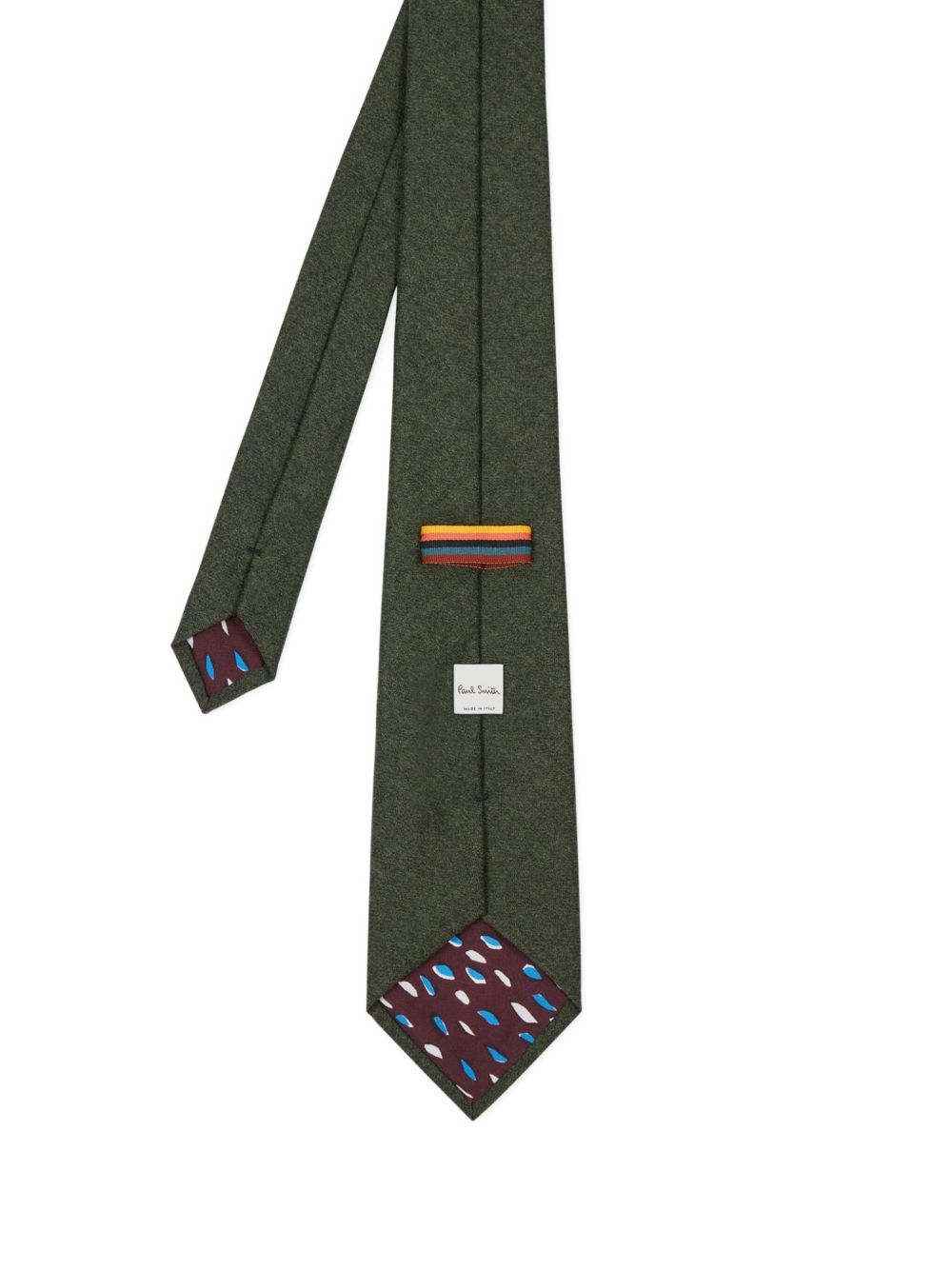 speckled-lining merino wool-cashmere blend tie