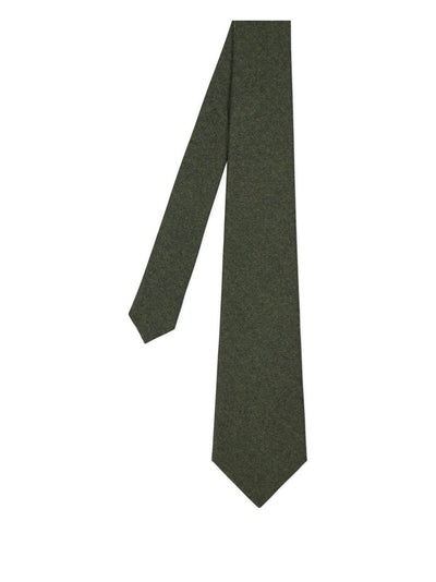 Speckled-Lining Merino Wool-Cashmere Blend Tie